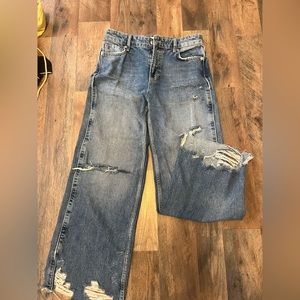 Distressed Free People Jeans